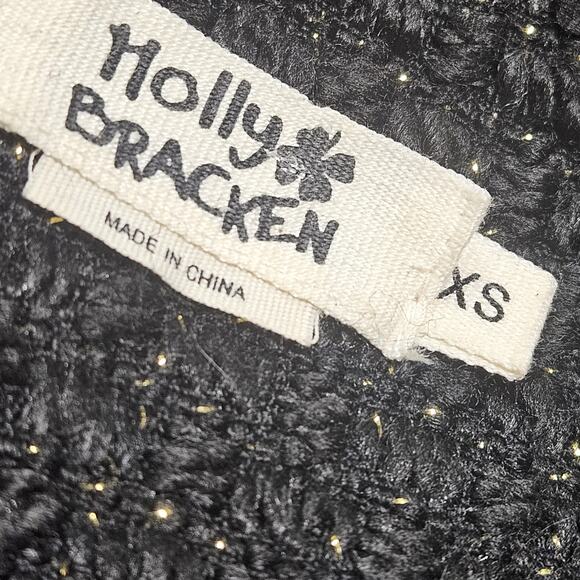 Molly Bracken Metallic Knit Shift Dress with Pearl Accent Size XS - Picture 3 of 5